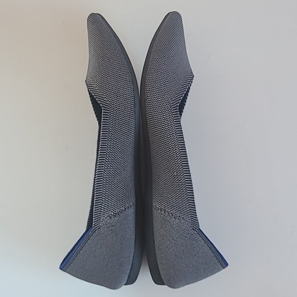 Rothys The Point Pebble Gray Flats Women's Size 10.5 - Picture 6 of 16